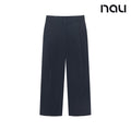 nau - 【nau】女 WORKATION七分寬褲(海軍藍)-夏季  吸濕排汗 彈性 透氣 涼爽|EB1WP201|1NUPNMU505
