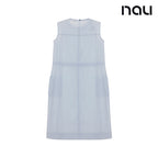 nau - 【nau】女 SUMMER ACT無袖連身裙(淺藍)-夏季 尼龍彈性 透氣 防潑水 洋裝|EB1WR101|1NUOPMU501