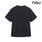 nau - 【nau】SEERSUCKER短袖上衣(深灰)-夏季涼爽 泡泡紗 不黏身 中性款 短T|EB1NC502|1NUTSMU901