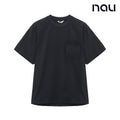 nau - 【nau】SEERSUCKER短袖上衣(深灰)-夏季涼爽 泡泡紗 不黏身 中性款 短T|EB1NC502|1NUTSMU901