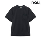 nau - 【nau】SEERSUCKER短袖上衣(深灰)-夏季涼爽 泡泡紗 不黏身 中性款 短T|EB1NC502|1NUTSMU901