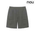 nau - 【nau】SUMMER ACT工裝短褲(橄綠)-夏季 尼龍彈性 防潑水 中性款 短褲|EB1NP001|1NUHPMU902