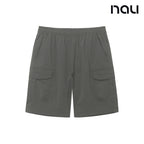 nau - 【nau】SUMMER ACT工裝短褲(橄綠)-夏季 尼龍彈性 防潑水 中性款 短褲|EB1NP001|1NUHPMU902
