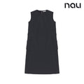 nau - 【nau】女 SUMMER ACT無袖連身裙(黑色)-夏季 尼龍彈性 透氣 防潑水 洋裝|EB1WR101|1NUOPMU501