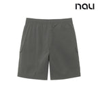 nau - 【nau】SUMMER ACT工裝短褲(橄綠)-夏季 尼龍彈性 防潑水 中性款 短褲|EB1NP001|1NUHPMU902