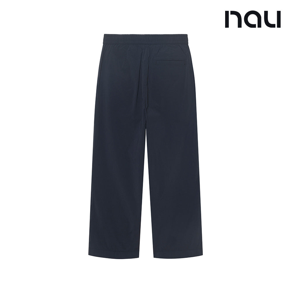 nau - 【nau】女 WORKATION七分寬褲(海軍藍)-夏季  吸濕排汗 彈性 透氣 涼爽|EB1WP201|1NUPNMU505