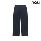 nau - 【nau】女 WORKATION七分寬褲(海軍藍)-夏季  吸濕排汗 彈性 透氣 涼爽|EB1WP201|1NUPNMU505