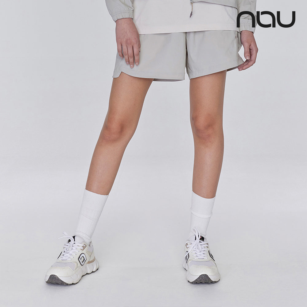 nau - 【nau】女 SPRING ACT短褲(暖灰色)-輕量 彈性 透氣 涼感 防潑水|DB1WP001|1NUHPM4501