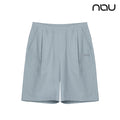 nau - 【nau】SEERSUCKER短褲(灰藍)-夏季涼爽 泡泡紗 透氣 涼感 抗菌除臭 中性款|DB1NP003|1NUHPM4903