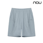 nau - 【nau】SEERSUCKER短褲(灰藍)-夏季涼爽 泡泡紗 透氣 涼感 抗菌除臭 中性款|DB1NP003|1NUHPM4903