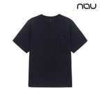 nau - 【nau】SEERSUCKER短袖上衣(海軍藍)-夏季涼爽 泡泡紗 中性款 短T 抗菌除臭|DB1NC502|1NUTSM4903