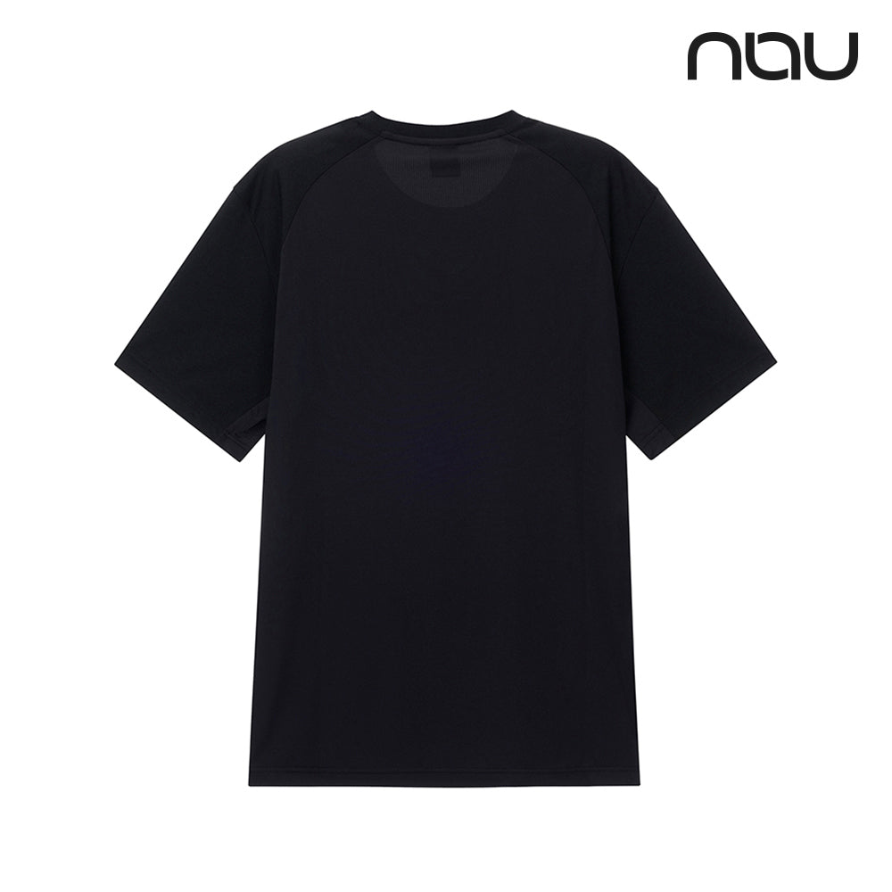 nau - 【nau】NAU SORONA短袖上衣(黑色)-夏季 透氣網眼 吸濕排汗 中性款 短T|DB1NC504|1NUTSM4914
