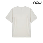 nau - 【nau】SEERSUCKER短袖上衣(暖灰色)-夏季涼爽 泡泡紗 中性款 短T 抗菌除臭|DB1NC502|1NUTSM4903