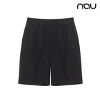 nau - 【nau】SEERSUCKER短褲(黑色)-夏季涼爽 泡泡紗 透氣 涼感 抗菌除臭 中性款|DB1NP003|1NUHPM4903