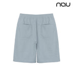 nau - 【nau】SEERSUCKER短褲(灰藍)-夏季涼爽 泡泡紗 透氣 涼感 抗菌除臭 中性款|DB1NP003|1NUHPM4903