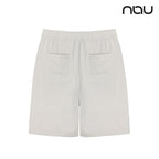 nau - 【nau】SEERSUCKER短褲(暖灰色)-夏季涼爽 泡泡紗 透氣 涼感 抗菌除臭 中性款|DB1NP003|1NUHPM4903