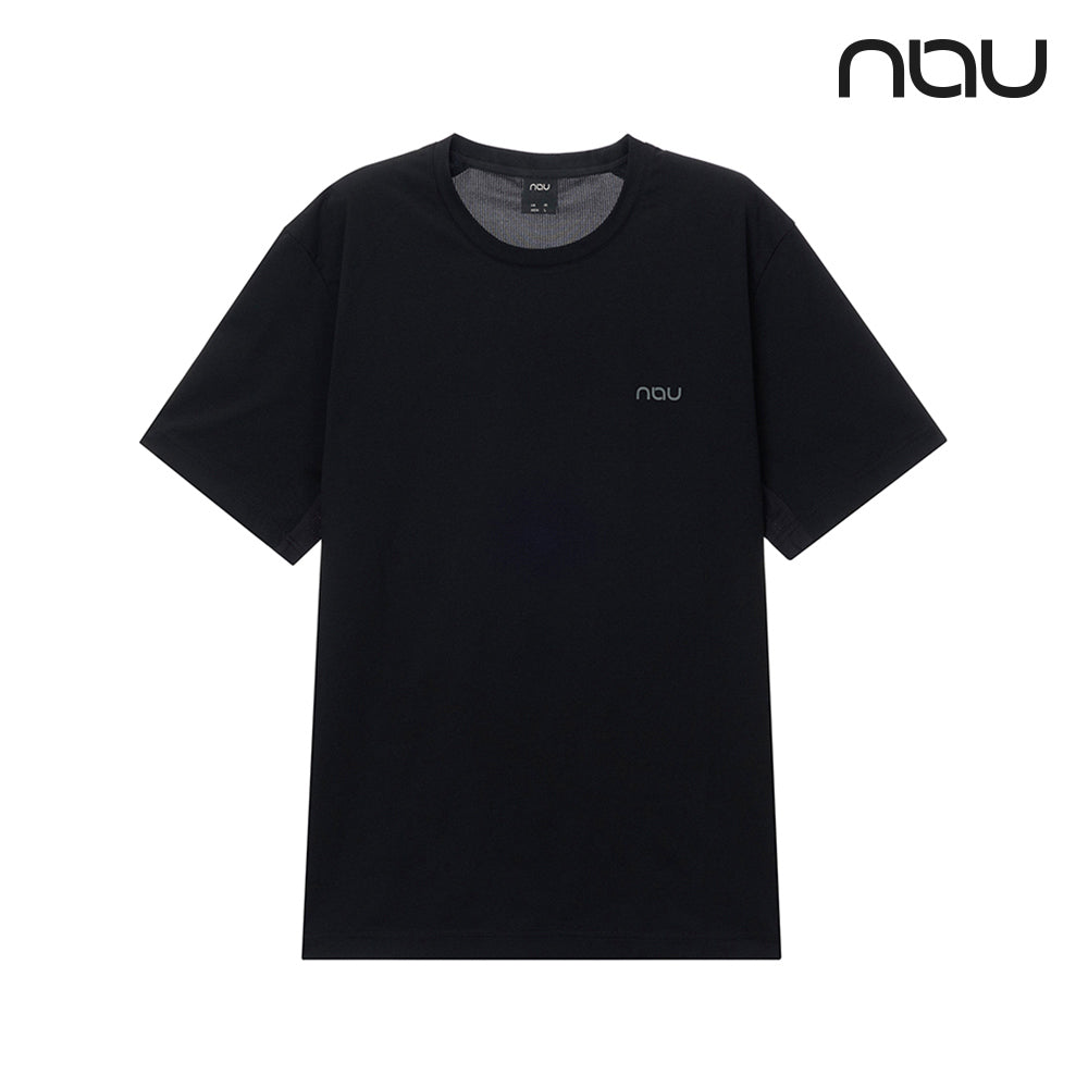 nau - 【nau】NAU SORONA短袖上衣(黑色)-夏季 透氣網眼 吸濕排汗 中性款 短T|DB1NC504|1NUTSM4914
