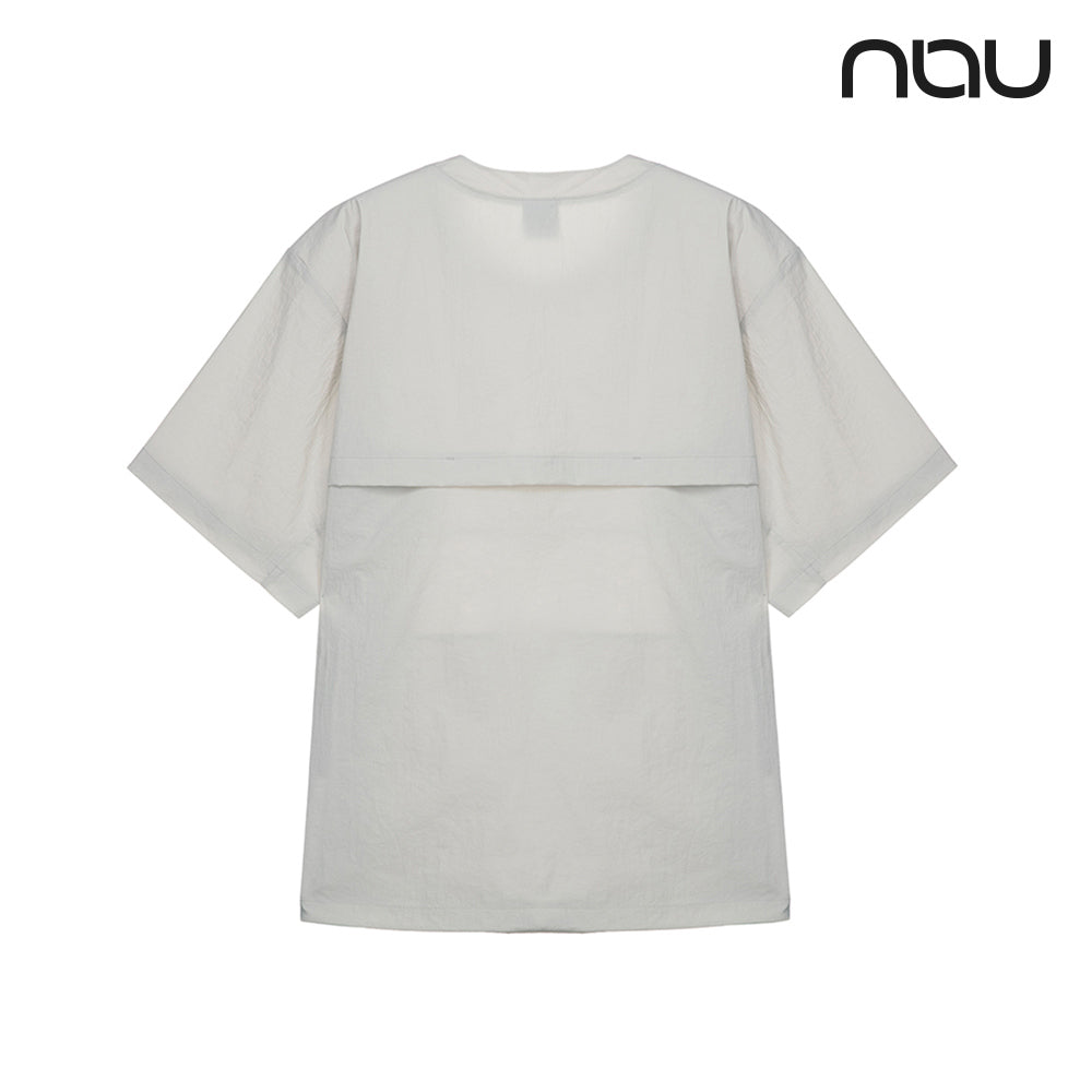 nau - 【nau】SUMER ACT短袖上衣(暖灰色)-尼龍彈性 中性款短T 安孝燮代言|DB1NC501|1NUTSM4912