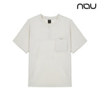 nau - 【nau】SEERSUCKER短袖上衣(暖灰色)-夏季涼爽 泡泡紗 中性款 短T 抗菌除臭|DB1NC502|1NUTSM4903