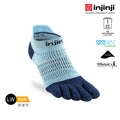 Injinji - 【injinji】女 Run輕量吸排五趾隱形襪NX(鷺藍)  - WAA9051 | COOLMAX 女生腳型 吸濕排汗 輕量透氣 五趾襪 隱形襪