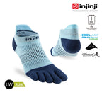 Injinji - 【injinji】女 Run輕量吸排五趾隱形襪NX(鷺藍)  - WAA9051 | COOLMAX 女生腳型 吸濕排汗 輕量透氣 五趾襪 隱形襪