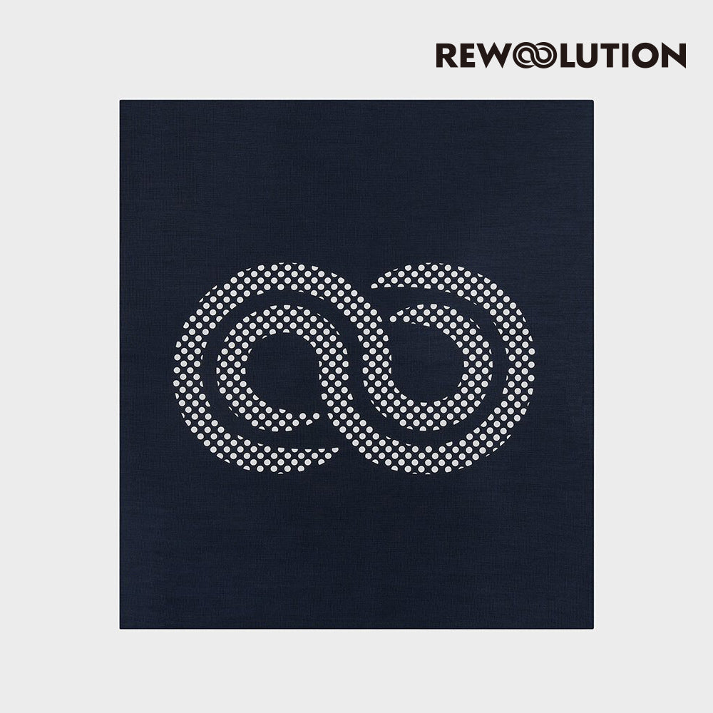 REWOOLUTION - 【Rewoolution】FAREO 190g 羊毛脖圍(海軍藍)-美麗諾羊毛 親膚 抗臭 保暖|EB2NAP0156