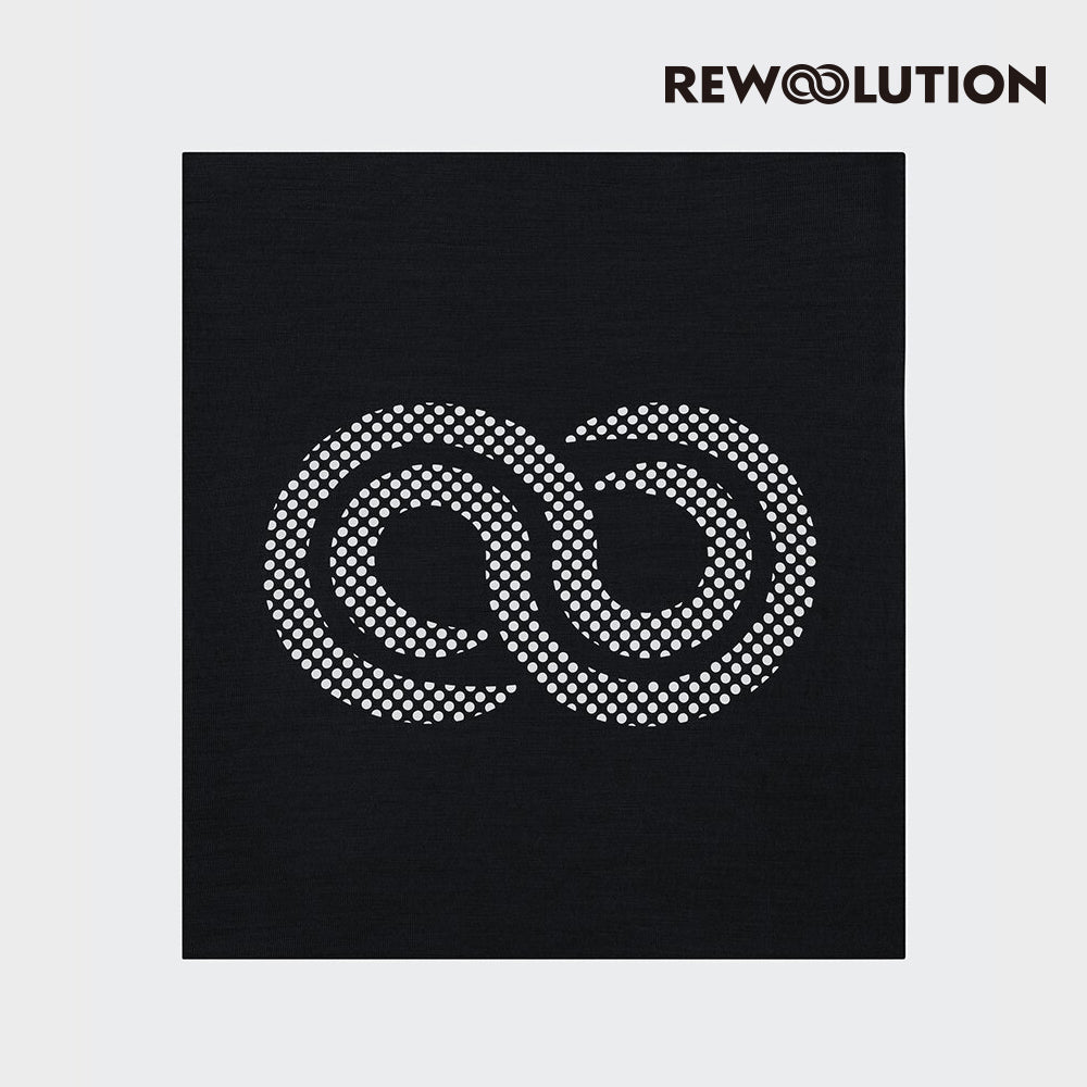 REWOOLUTION - 【Rewoolution】FAREO 190g 羊毛脖圍(黑色)-美麗諾羊毛 親膚 抗臭 保暖|REEB2NAP0195