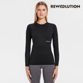 REWOOLUTION - 【Rewoolution】女 WIKI 190g長袖T恤(黑色)羊毛衣 T恤 登山必備 吸濕排汗|EB2WC70395