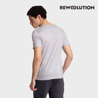 REWOOLUTION - 【Rewoolution】男 ARAI 140g短袖印花T恤(銀灰色)美麗諾羊毛 抑菌抗臭 露營 圖騰印花 短T|EB1MC515|M1M011BJ14