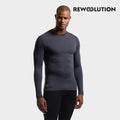 REWOOLUTION - 【Rewoolution】男 DENZEL 180g長袖T恤(隕石灰) 羊毛衣 登山必備 圓領 底層衣 合身版型| EB2MC70593