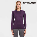 REWOOLUTION - 【Rewoolution】女 WIKI 190g長袖T恤(深紫紅)羊毛衣 T恤 登山必備 吸濕排汗|EB2WC70378