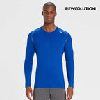 REWOOLUTION - 【Rewoolution】男 TOMMY 140g長袖T恤(寶藍)羊毛衣 登山必備 吸排|MC70156|M1M0200J14