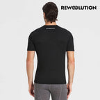 REWOOLUTION - 【Rewoolution】男 HERO 140g短袖T恤(黑色)短袖T恤 登山羊毛衣 男T恤 |CB2MC50395