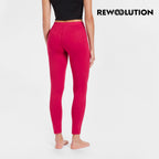 REWOOLUTION - 【Rewoolution】女 OLYMPIA 190g內搭褲(寶石紅) 羊毛褲 內搭 保暖褲 登山必備 吸濕排汗|REBB1WP50205