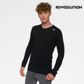 REWOOLUTION - 【Rewoolution】男 TOMMY 140g長袖T恤(黑色) 羊毛衣 登山必備  底層衣|EB2MC70195