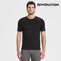 REWOOLUTION - 【Rewoolution】男 HERO 140g短袖T恤(黑色)短袖T恤 登山羊毛衣 男T恤 |CB2MC50395