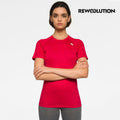 REWOOLUTION - 【Rewoolution】女 ALI 190g短袖T恤(寶石紅)羊毛衣 T恤 登山必備 吸濕排汗| WC50205|M1W0100J19