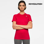 REWOOLUTION - 【Rewoolution】女 ALI 190g短袖T恤(寶石紅)羊毛衣 T恤 登山必備 吸濕排汗| WC50205|M1W0100J19