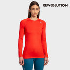 REWOOLUTION - 【Rewoolution】女 WIKI 190g長袖T恤(焦赭色)羊毛衣 T恤 登山必備 吸濕排汗| WC70316|M1W0200J19