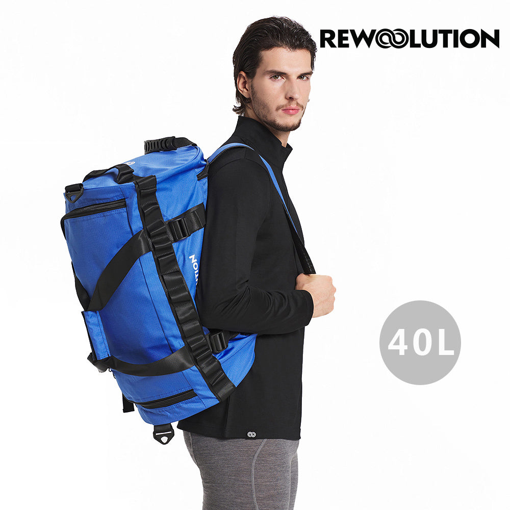REWOOLUTION - 【Rewoolution】KUNOY 多用途背包(寳藍) 多功能包 手提包 後背包 側背包 登山必備 | REBB1NBG01