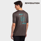 REWOOLUTION - 【Rewoolution】男 MARS 140g短袖印花T恤(深灰褐色)羊毛衣 T恤 登山必備 吸濕排汗 印花設計|DB1MC513|M1M010VJ14