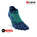 Injinji - 【injinji】Ultra Run終極系列五趾隱形襪 (波塞頓藍) - NAA6557 | 吸濕排汗 輕量透氣 避震緩衝 全馬 超馬 推薦跑步襪