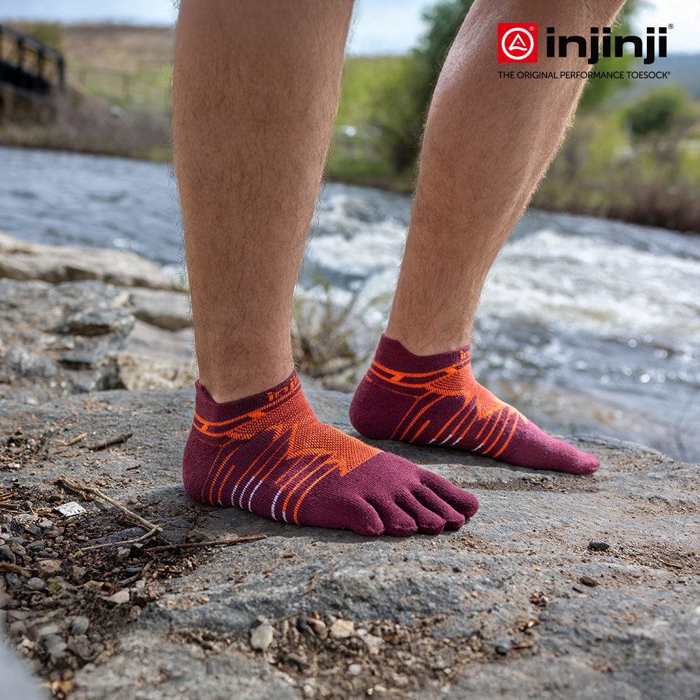 Injinji - 【injinji】Ultra Run終極系列五趾隱形襪 (桃花心木) - NAA6508 | 吸濕排汗 輕量透氣 避震緩衝 全馬 超馬 推薦跑步襪