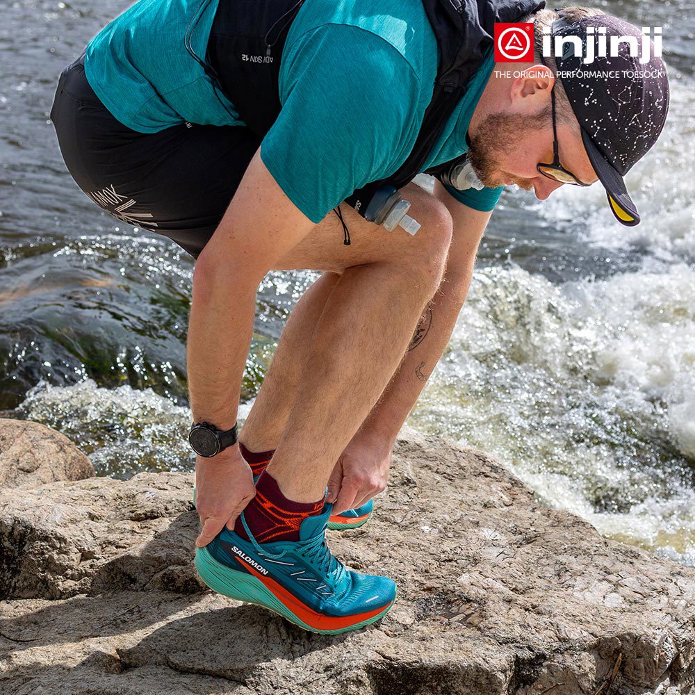 Injinji - 【injinji】Ultra Run終極系列五趾隱形襪 (桃花心木) - NAA6508 | 吸濕排汗 輕量透氣 避震緩衝 全馬 超馬 推薦跑步襪