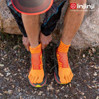 Injinji - 【injinji】Ultra Run終極系列五趾短襪 (沙漠橘) - NAA64 14 | 吸濕排汗 輕量透氣 避震緩衝 全馬 超馬 慢跑長跑 馬拉松襪