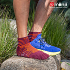 Injinji - 【injinji】Ultra Run終極系列五趾短襪 (桃花心木) - NAA6408 | 吸濕排汗 輕量透氣 避震緩衝 全馬 超馬 慢跑長跑 馬拉松襪