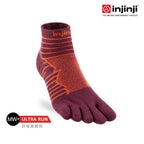 Injinji - 【injinji】Ultra Run終極系列五趾短襪 (桃花心木) - NAA6408 | 吸濕排汗 輕量透氣 避震緩衝 全馬 超馬 慢跑長跑 馬拉松襪