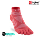 Injinji - 【injinji】女 Ultra Run終極系列五趾短襪 (珊瑚紅) - WAA6905 | 吸濕排汗 推薦女生 避震緩衝 推薦路跑用品 慢跑長跑 馬拉松襪