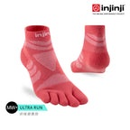 Injinji - 【injinji】女 Ultra Run終極系列五趾短襪 (珊瑚紅) - WAA6905 | 吸濕排汗 推薦女生 避震緩衝 推薦路跑用品 慢跑長跑 馬拉松襪
