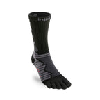 Injinji - 【injinji】Ultra Run終極系列五趾中筒襪 (碳黑) - NAA6795 | 吸濕排汗 輕量透氣 避震緩衝 全馬 超馬 慢跑長跑 馬拉松襪